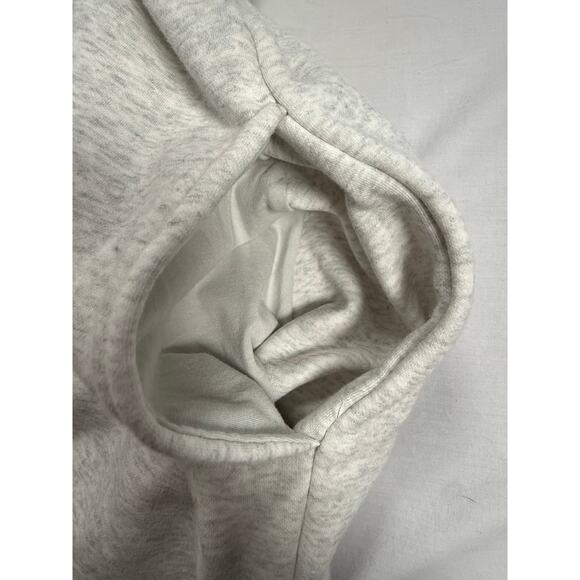 Fabletics Fleece Hooded One Piece Womens MED Gray‎ Pockets Zipper Cozy - Picture 7 of 16